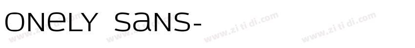 Onely Sans字体转换